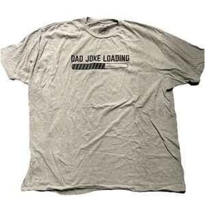 Men’s Dad Joke Loading Grey Short Sleeve T Shirt Size 3XL XXXL